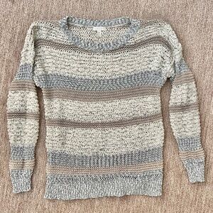 Sheer Striped Sweater XS
